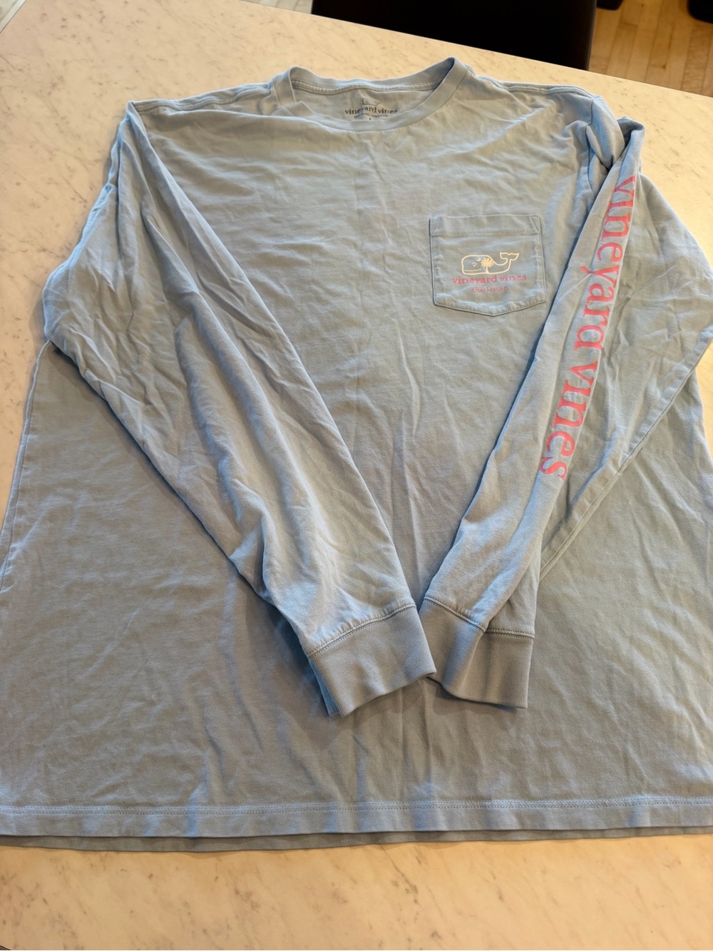 Vineyard Vines Charleston Whale Long Sleeve Tee Preppy Y2K Sz Lg